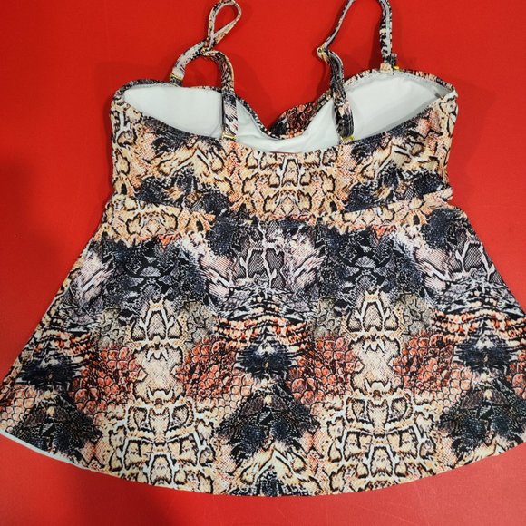 ACX swim suit bikini top animal print women's size L - Picture 4 of 6